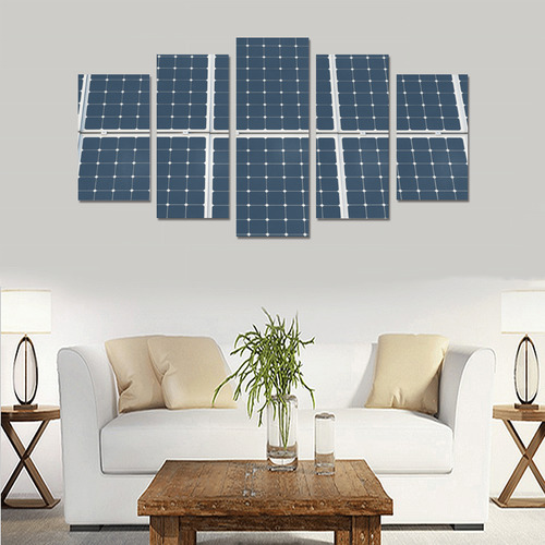 Solar Technology Power Panel Battery Photovoltaic Canvas Print Sets A (No Frame)