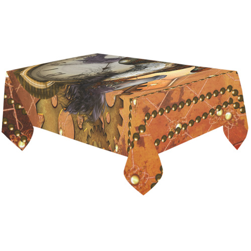 Steampunk, awesome steampunk horse Cotton Linen Tablecloth 60"x120"
