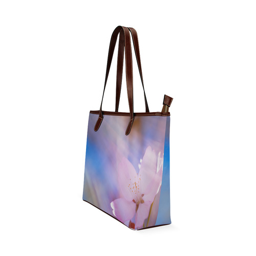 Sakura Cherry Blossom Spring Heaven Light Beauty Shoulder Tote Bag (Model 1646)