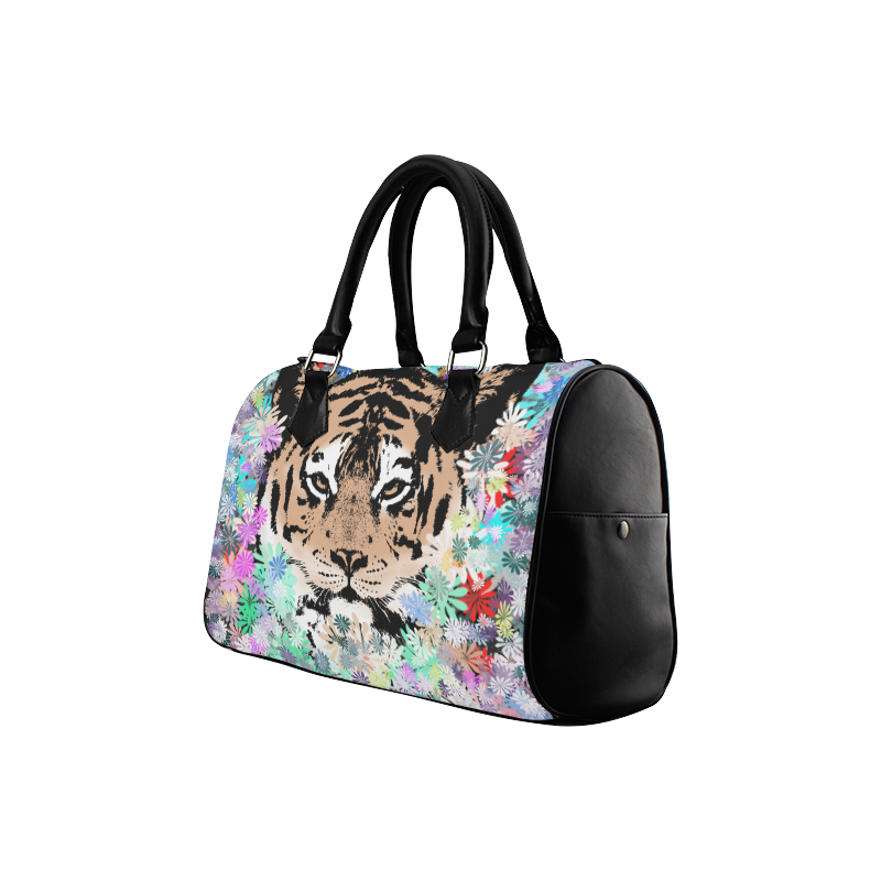 FLOWER TIGER Boston Handbag (Model 1621)