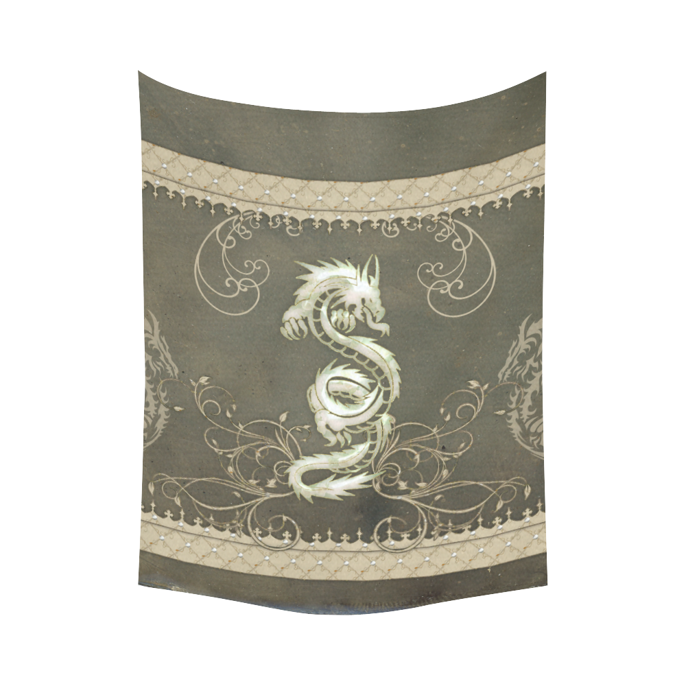Chinese dragon Cotton Linen Wall Tapestry 60"x 80"