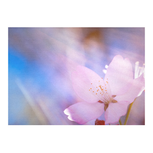 Sakura Cherry Blossom Spring Heaven Light Beauty Cotton Linen Tablecloth 60"x 84"