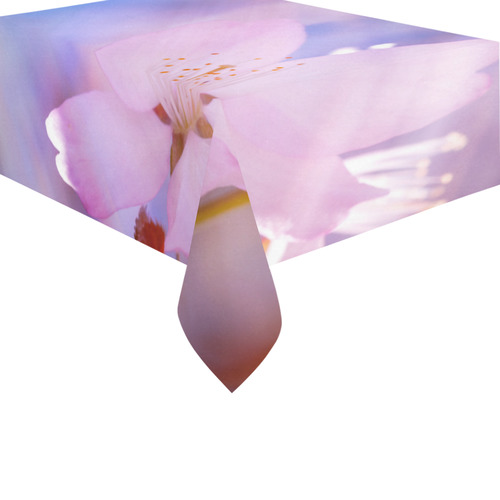 Sakura Cherry Blossom Spring Heaven Light Beauty Cotton Linen Tablecloth 60" x 90"