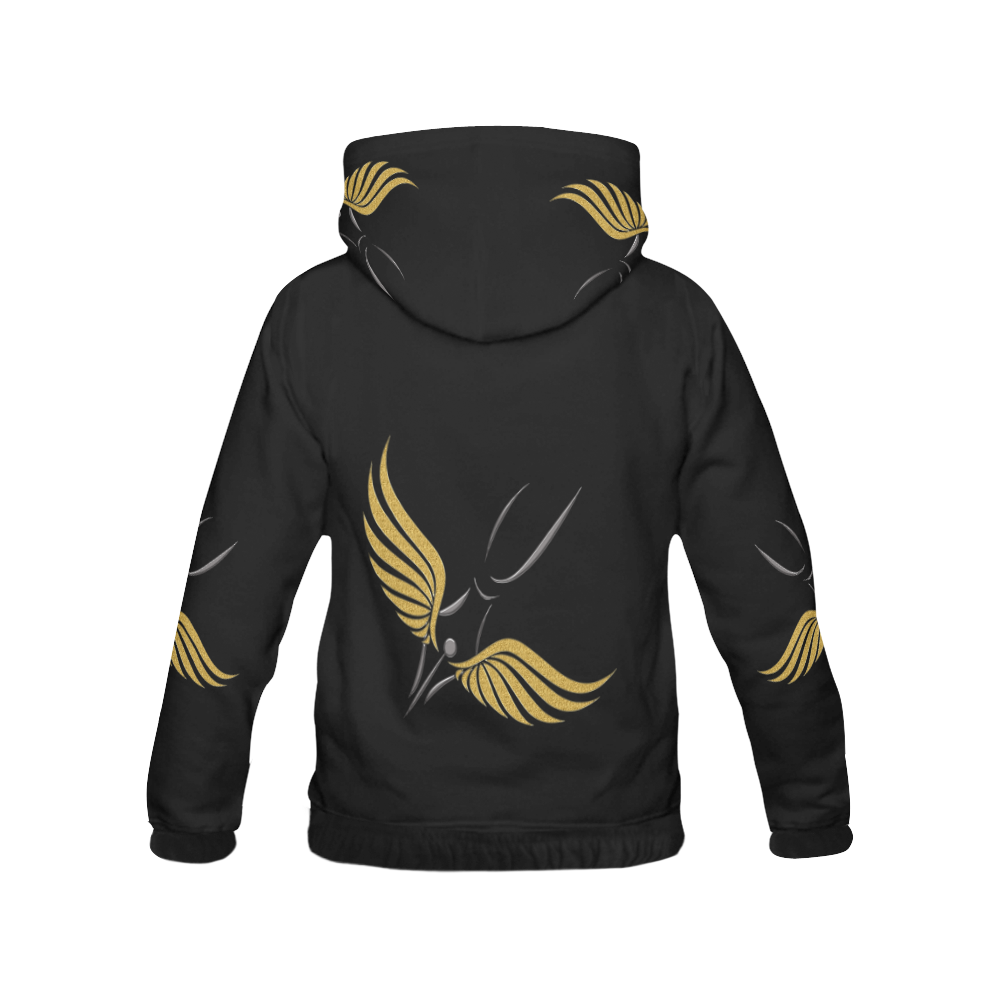 winged pen All Over Print Hoodie for Women (USA Size) (Model H13)