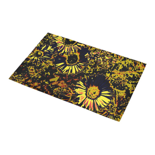 Amazing neon flowers B by JamColors Bath Rug 16''x 28''