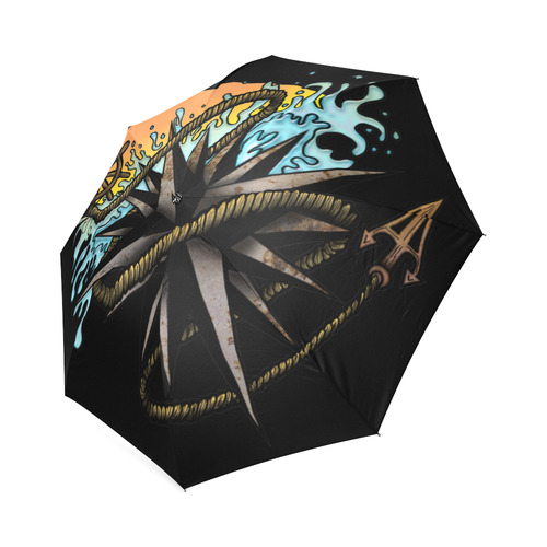 Nautical Splash Foldable Umbrella (Model U01)