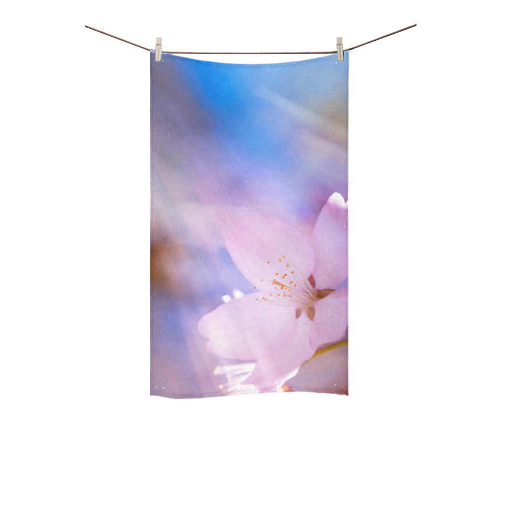 Sakura Cherry Blossom Spring Heaven Light Beauty Custom Towel 16"x28"