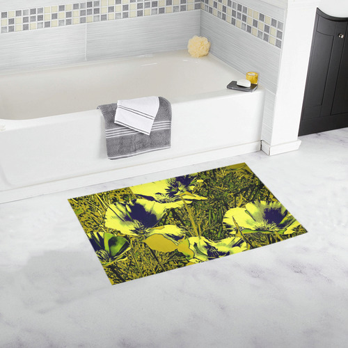 Amazing glowing flowers 2C by JamColors Bath Rug 16''x 28''