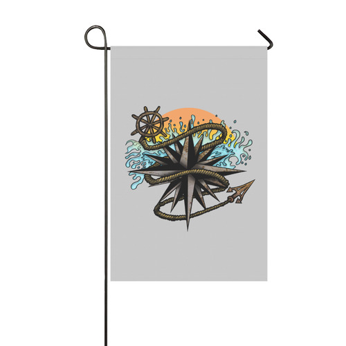 Nautical Splash Garden Flag 12‘’x18‘’（Without Flagpole）