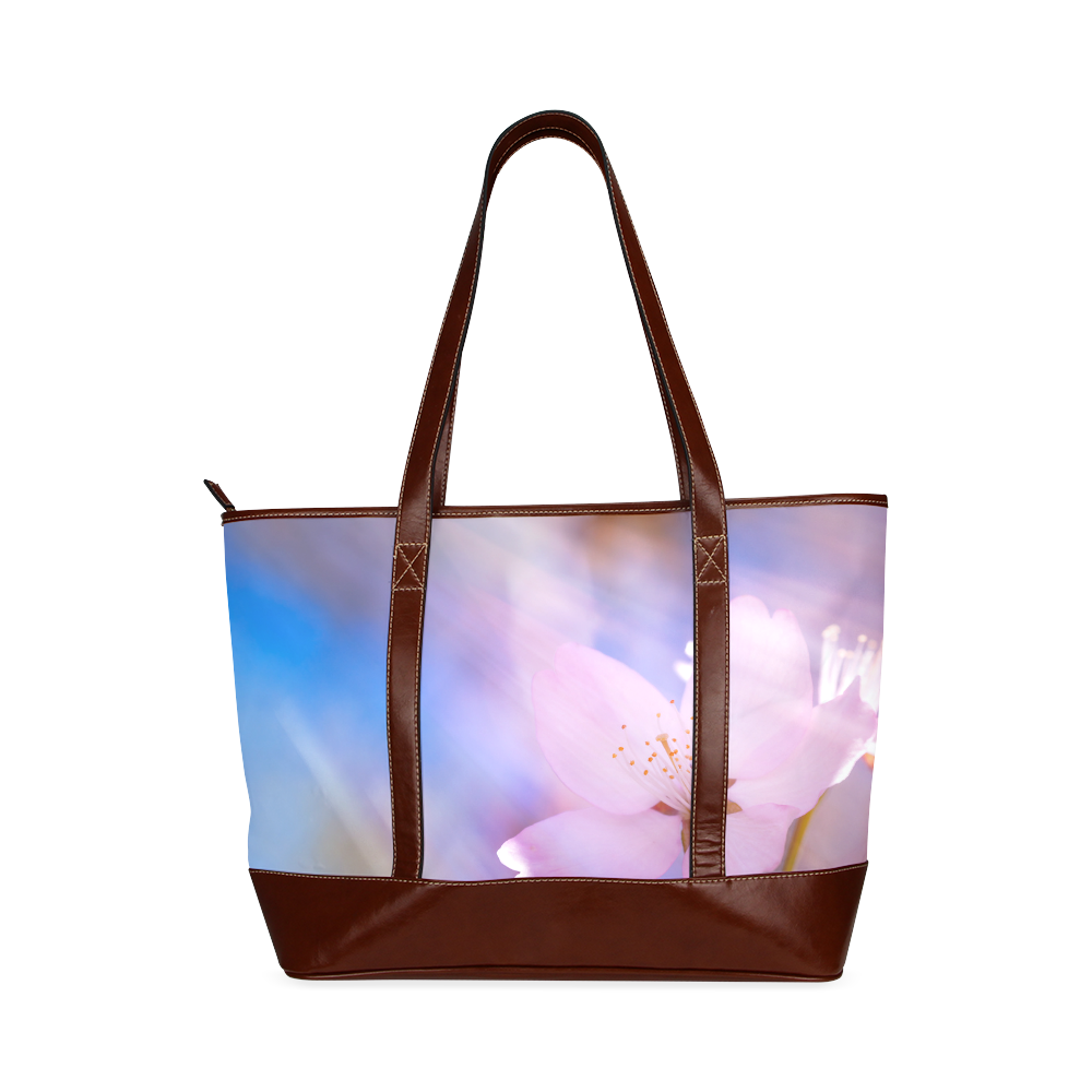 Sakura Cherry Blossom Spring Heaven Light Beauty Tote Handbag (Model 1642)