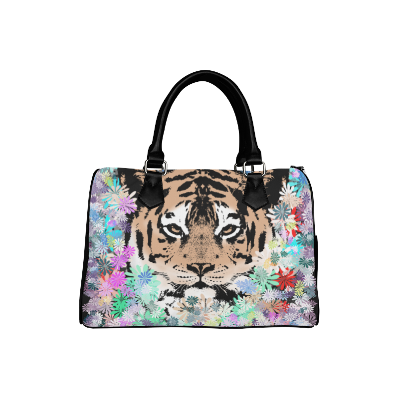 FLOWER TIGER Boston Handbag (Model 1621)