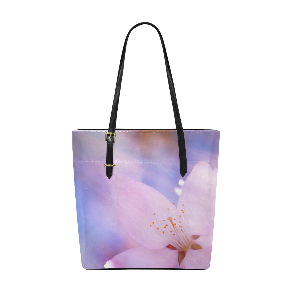 Sakura Cherry Blossom Spring Heaven Light Pink Euramerican Tote Bag/Small (Model 1655)