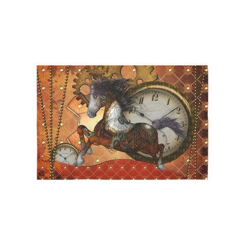 Steampunk, awesome steampunk horse Cotton Linen Wall Tapestry 60"x 40"