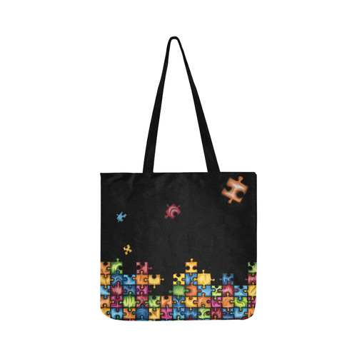 Rainbow Puzzle Reusable Shopping Bag Model 1660 (Two sides)