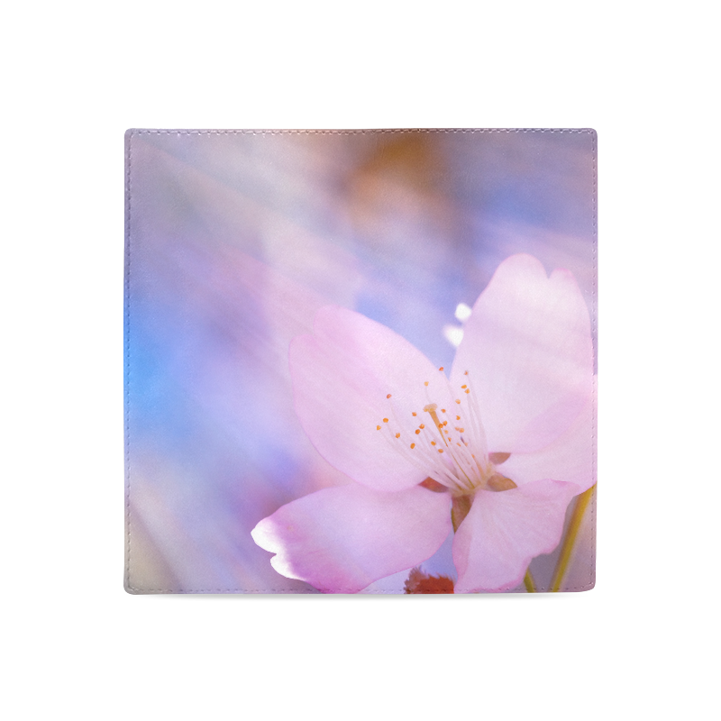 Sakura Cherry Blossom Spring Heaven Light Pink Women's Leather Wallet (Model 1611)