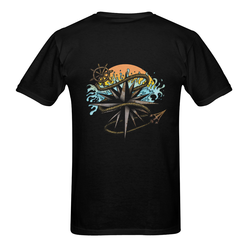Nautical Splash Sunny Men's T- shirt (Model T06)