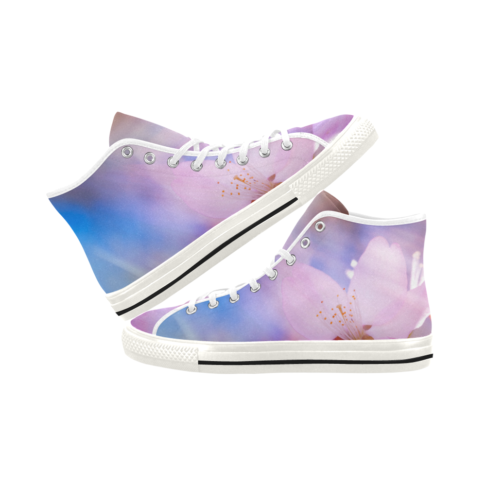 Sakura Cherry Blossom Spring Heaven Light Beauty Vancouver H Women's Canvas Shoes (1013-1)