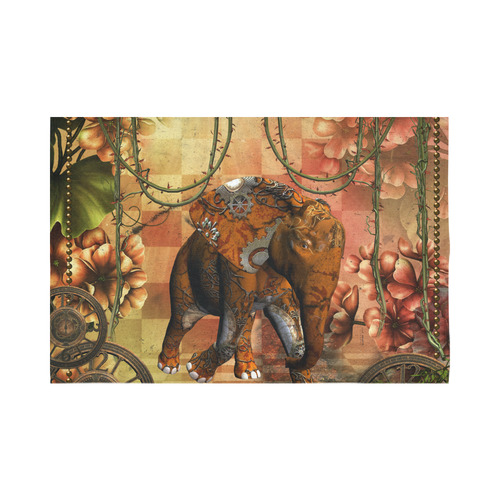 Steampunk, awesome steampunk elephant Cotton Linen Wall Tapestry 90"x 60"