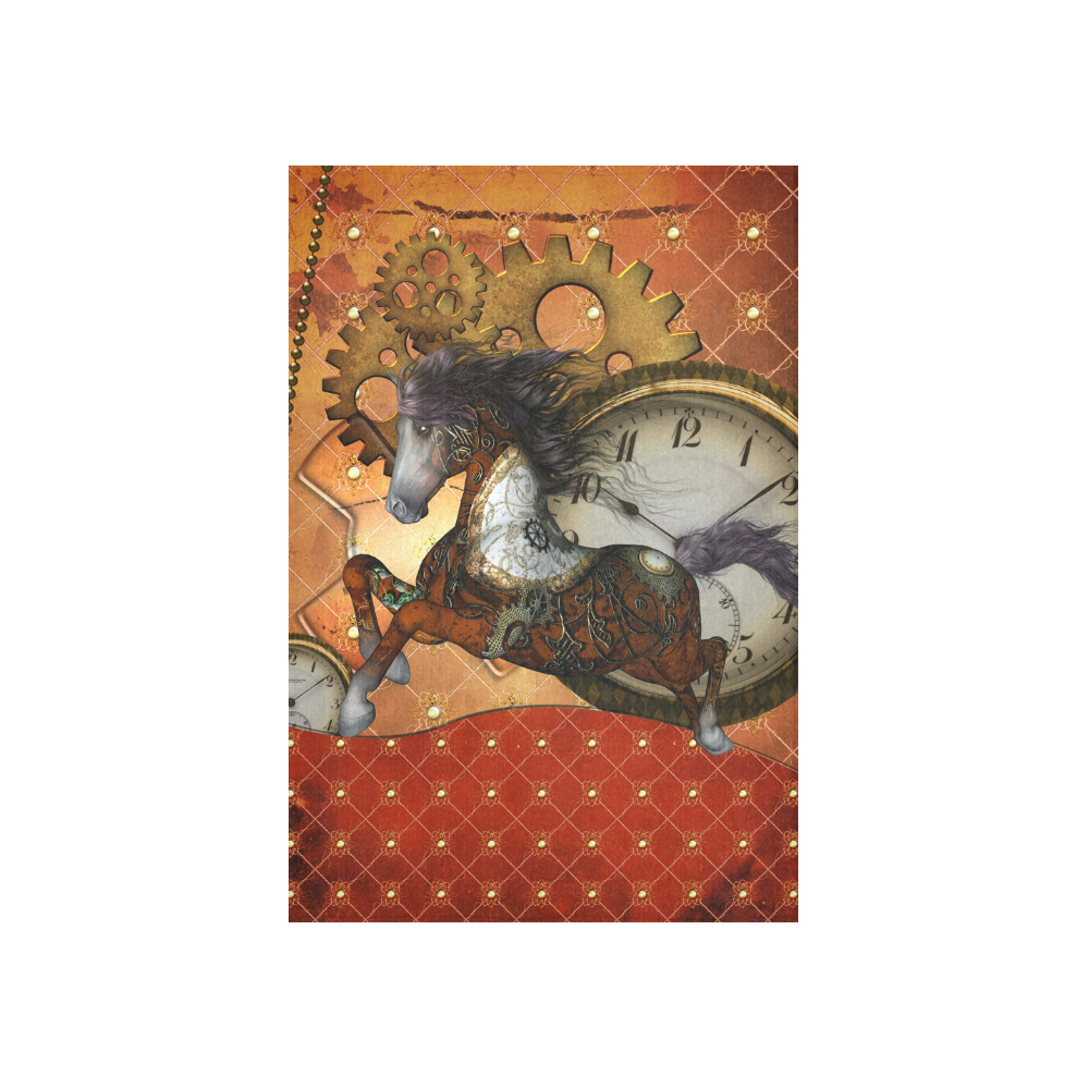 Steampunk, awesome steampunk horse Cotton Linen Wall Tapestry 40"x 60"