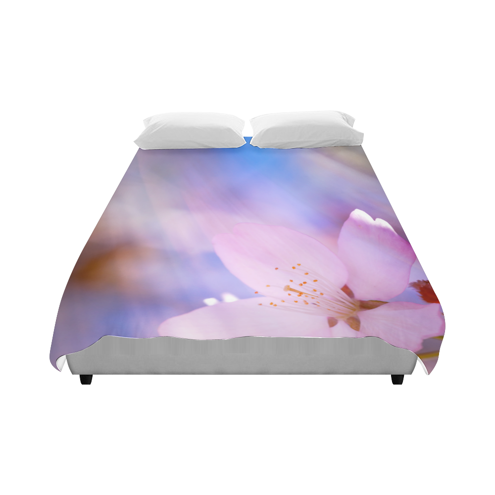 Sakura Cherry Blossom Spring Heaven Light Beauty Duvet Cover 86"x70" ( All-over-print)