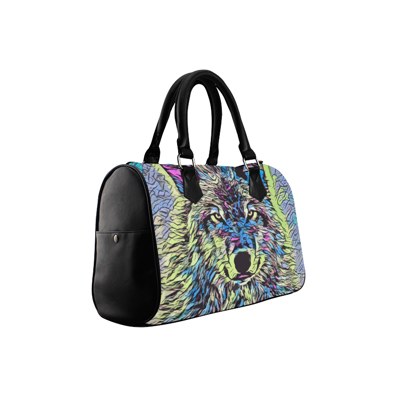 WOLF MULTICOLOR Boston Handbag (Model 1621)