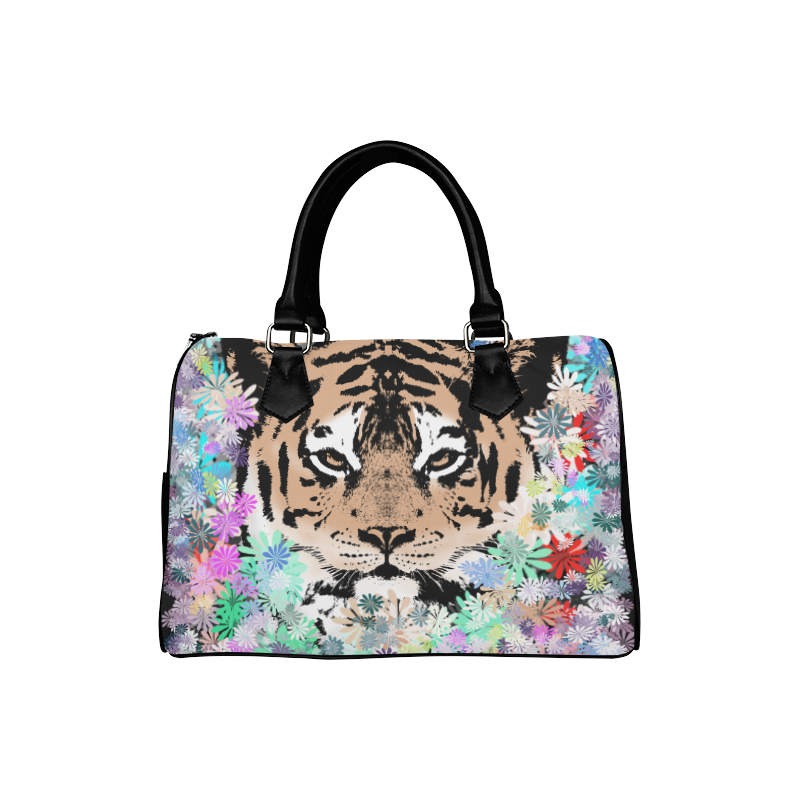 FLOWER TIGER Boston Handbag (Model 1621)