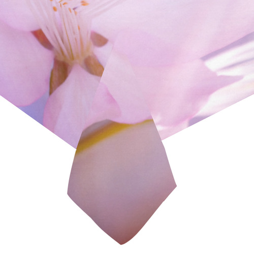 Sakura Cherry Blossom Spring Heaven Light Beauty Cotton Linen Tablecloth 60"x 104"
