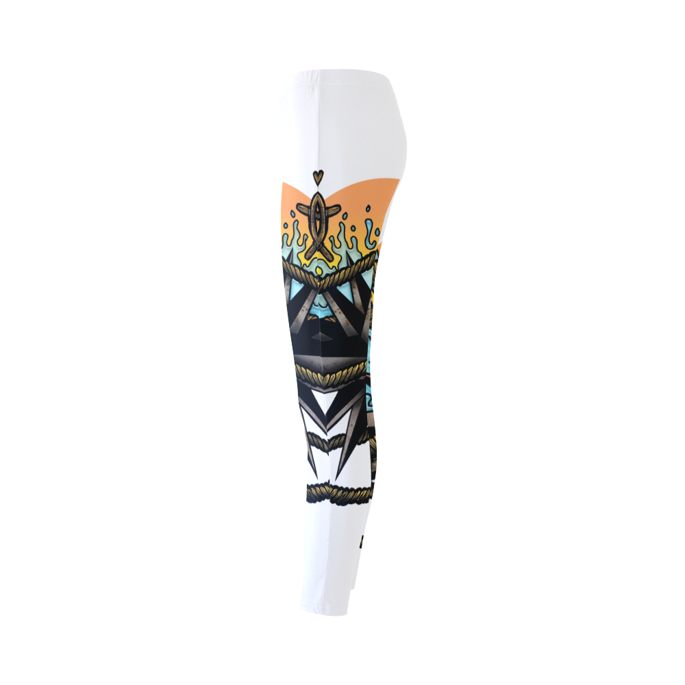 Nautical Splash Cassandra Women's Leggings (Model L01)