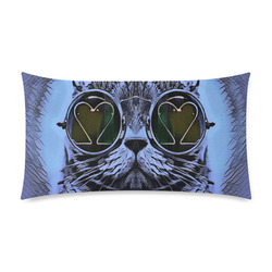 BLUE CAT Custom Rectangle Pillow Case 20"x36" (one side)