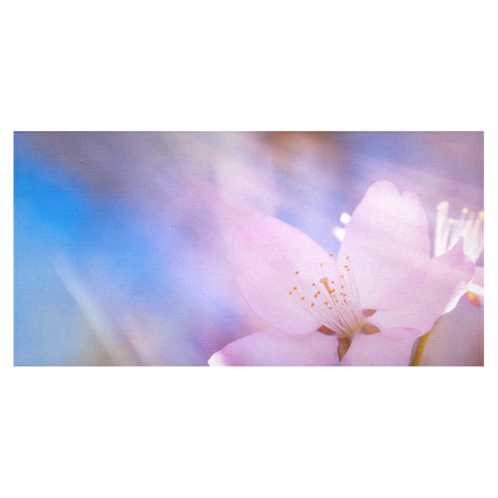 Sakura Cherry Blossom Spring Heaven Light Beauty Cotton Linen Tablecloth 60"x120"