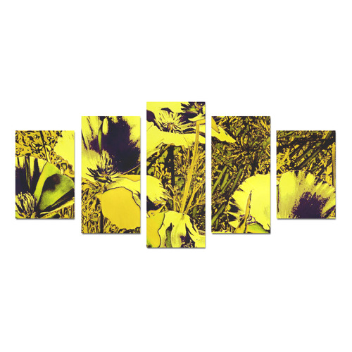 Amazing glowing flowers 2C by JamColors Canvas Print Sets D (No Frame)