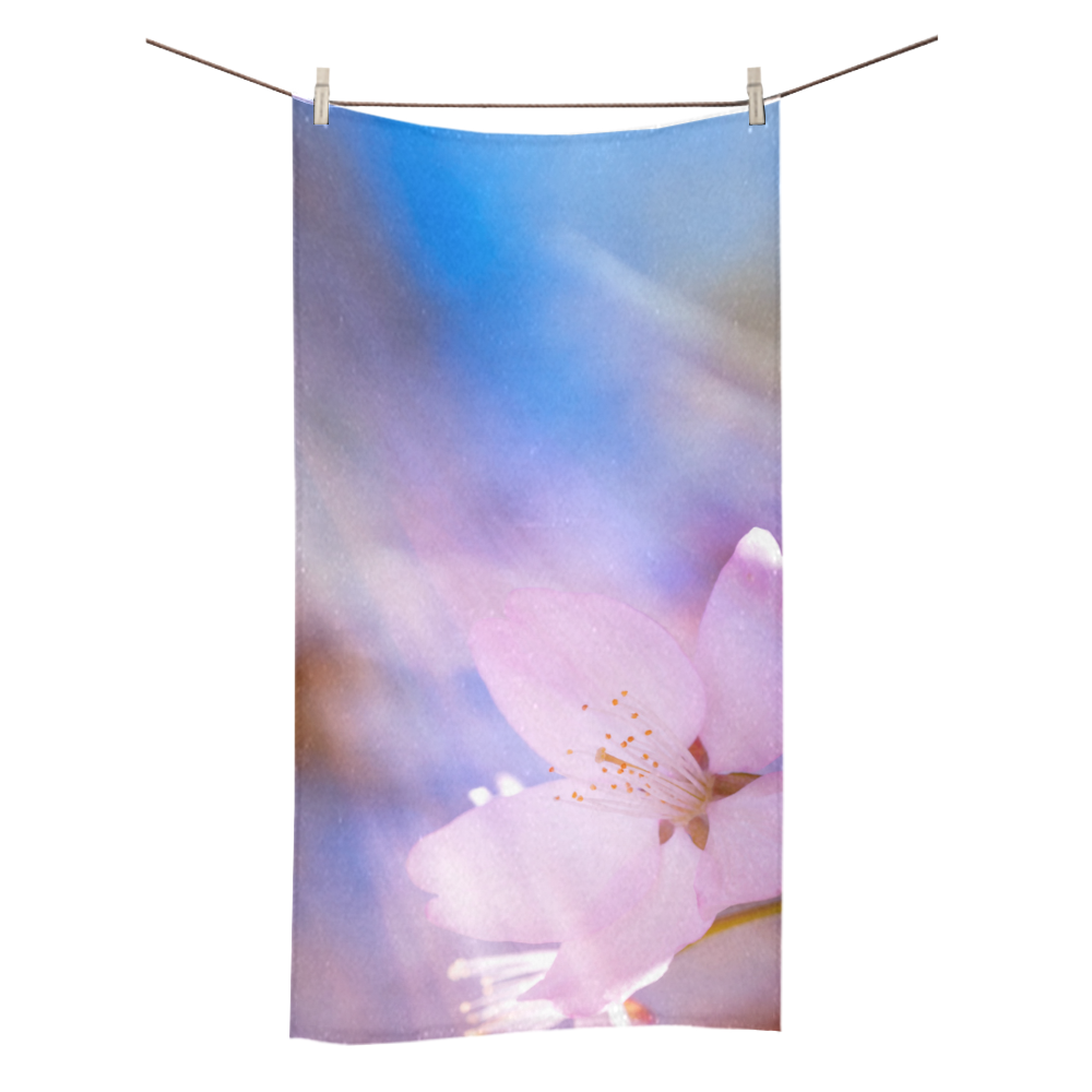 Sakura Cherry Blossom Spring Heaven Light Beauty Bath Towel 30"x56"