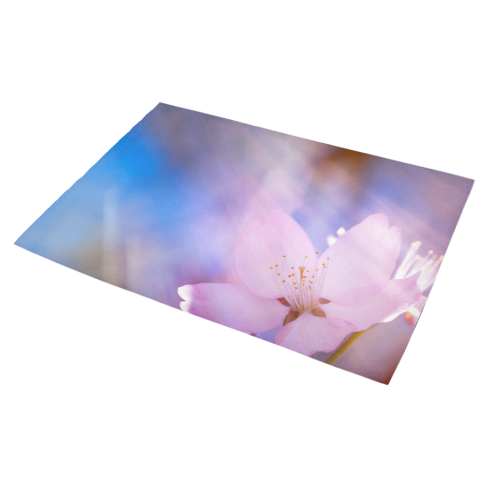 Sakura Cherry Blossom Spring Heaven Light Beauty Azalea Doormat 30" x 18" (Sponge Material)