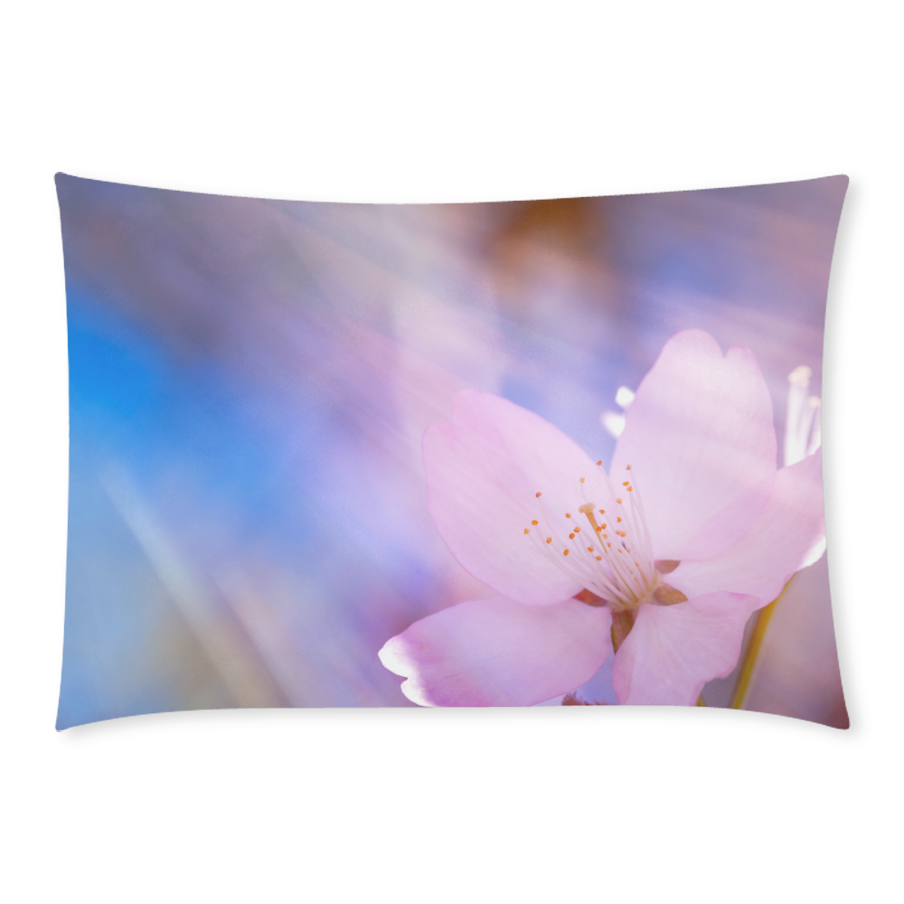 Sakura Cherry Blossom Spring Heaven Light Beauty Custom Rectangle Pillow Case 20x30 (One Side)