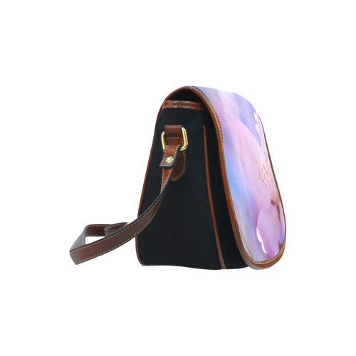 Sakura Cherry Blossom Spring Heaven Light Beauty Saddle Bag/Small (Model 1649)(Flap Customization)