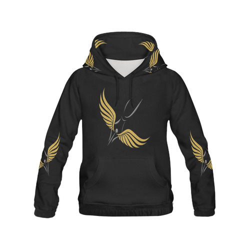 winged pen All Over Print Hoodie for Women (USA Size) (Model H13)