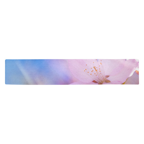 Sakura Cherry Blossom Spring Heaven Light Beauty Table Runner 14x72 inch