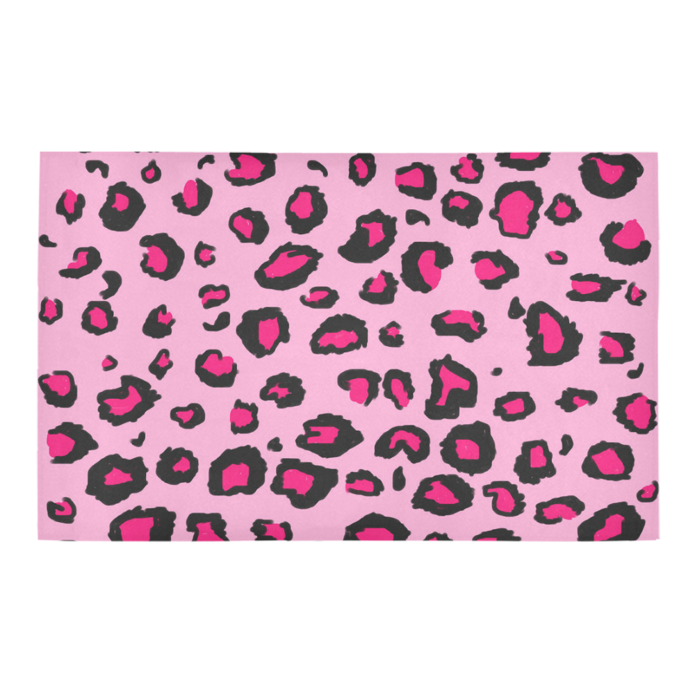 pink leopard Bath Rug 20''x 32''