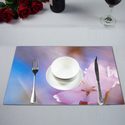 Sakura Cherry Blossom Spring Heaven Light Beauty Placemat 12’’ x 18’’ (Set of 6)