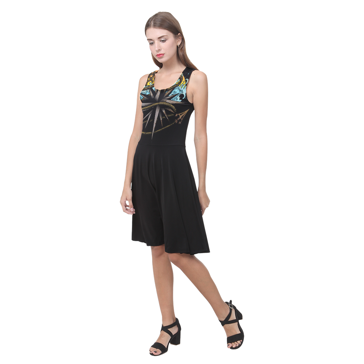 Nautical Splash Atalanta Casual Sundress(Model D04)