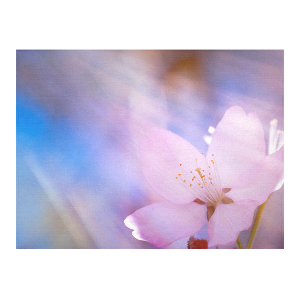 Sakura Cherry Blossom Spring Heaven Light Beauty Cotton Linen Tablecloth 52"x 70"