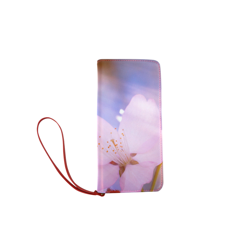 Sakura Cherry Blossom Spring Heaven Light Pink Women's Clutch Wallet (Model 1637)