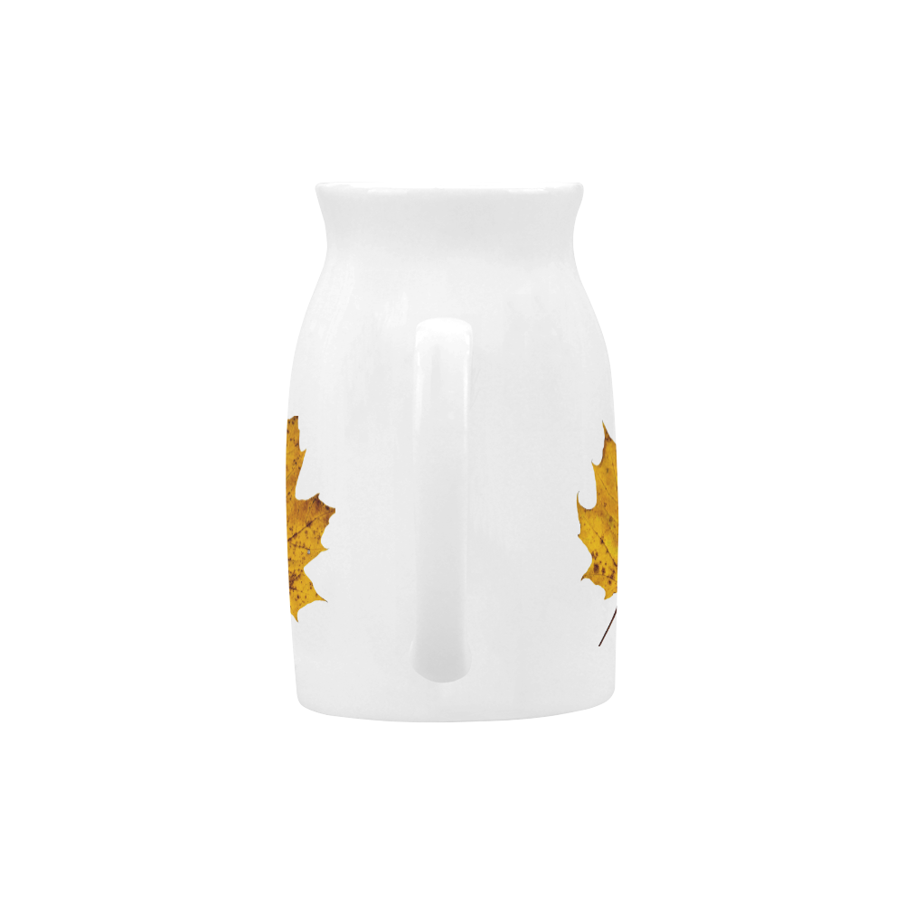 Maple Leaf Canada Autumn Yellow Fall Flora Cool Milk Cup (Large) 450ml