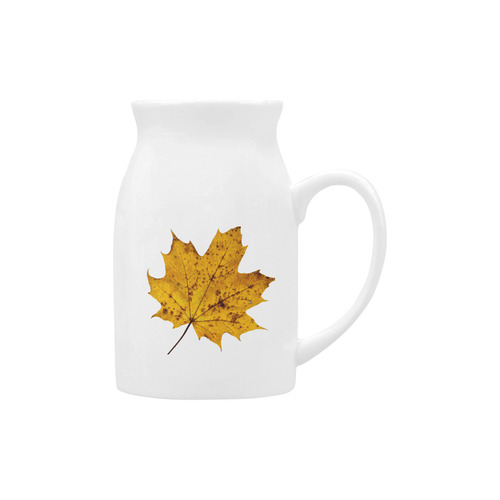 Maple Leaf Canada Autumn Yellow Fall Flora Cool Milk Cup (Large) 450ml