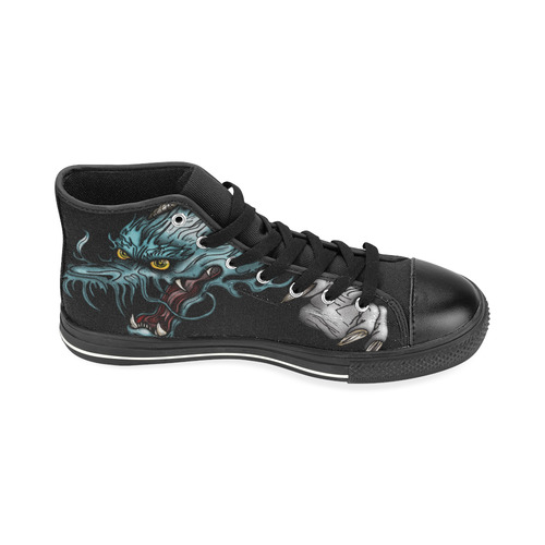 Dragon Soar High Top Canvas Shoes for Kid (Model 017)