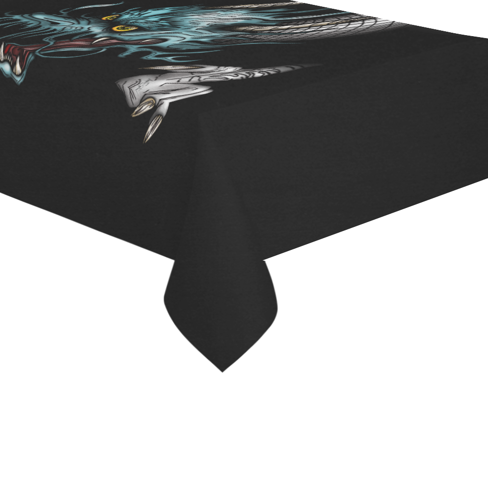 Dragon Soar Cotton Linen Tablecloth 60"x 104"