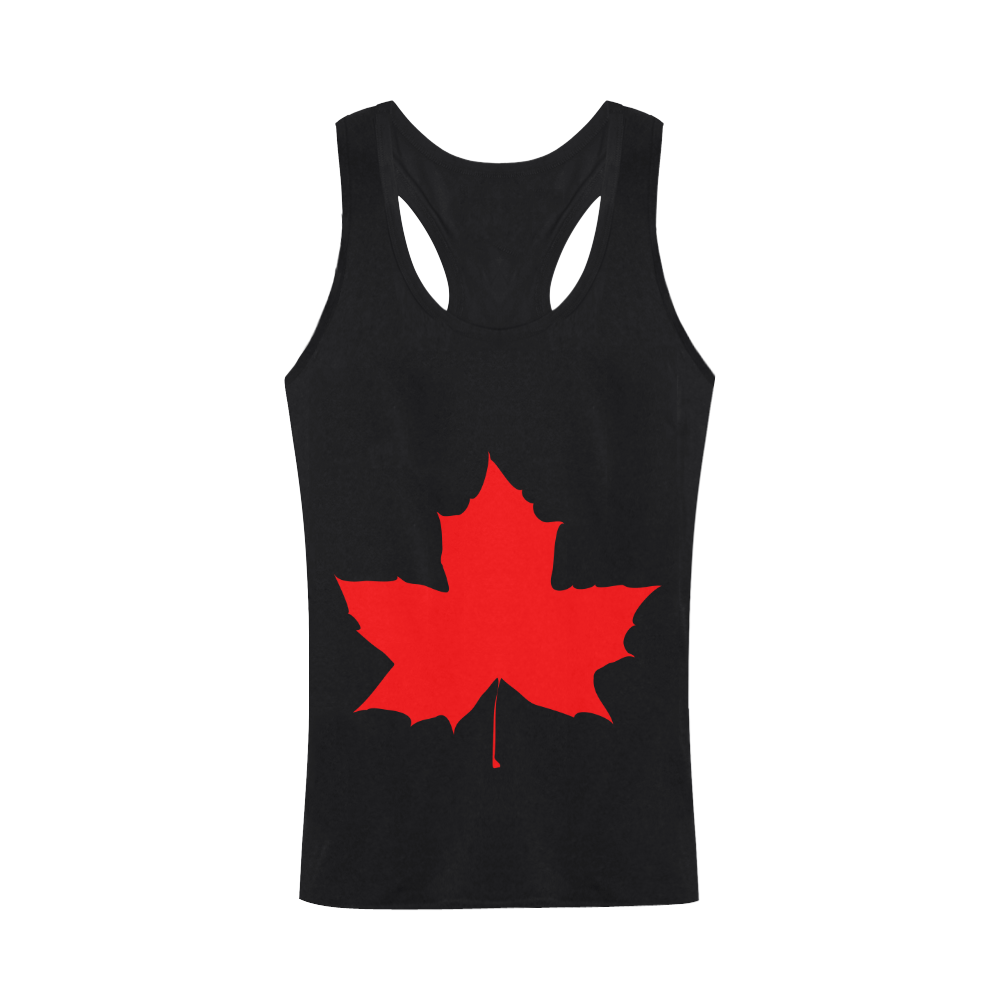 Maple Leaf Canada Autumn Red Fall Flora Nature Men's I-shaped Tank Top (Model T32)