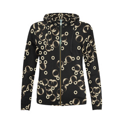 Bubbleby - Jera Nour All Over Print Full Zip Hoodie for Women (Model H14)