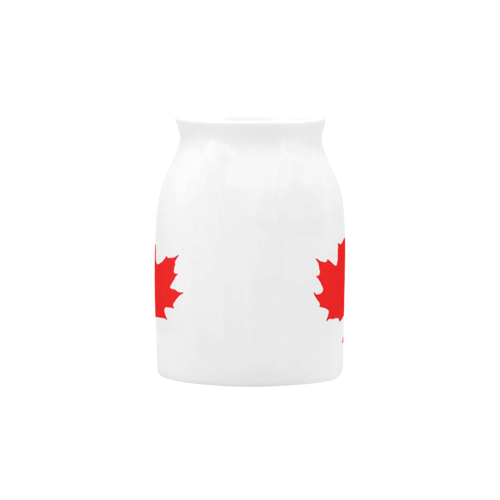 Maple Leaf Canada Autumn Red Fall Flora Beautiful Milk Cup (Small) 300ml