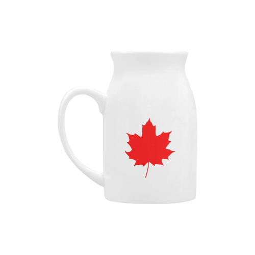 Maple Leaf Canada Autumn Red Fall Flora Beautiful Milk Cup (Large) 450ml